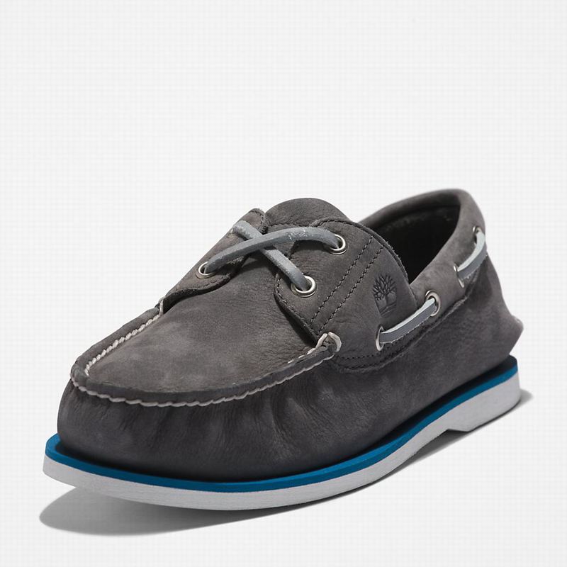 Timberland 2-Eye Classic Boat Shoes Grey | 36833327