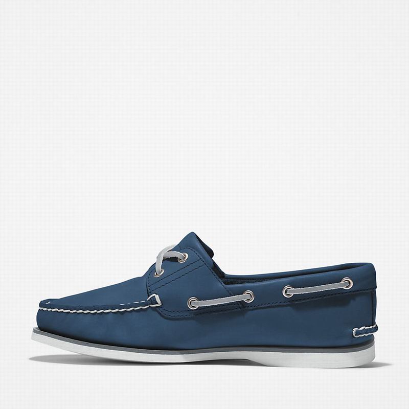 Timberland 2-Eye Classic Boat Shoes Navy | 21519121