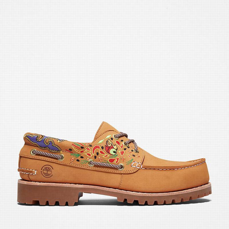 Timberland 3-Eye Boat Shoes Yellow | 51398421