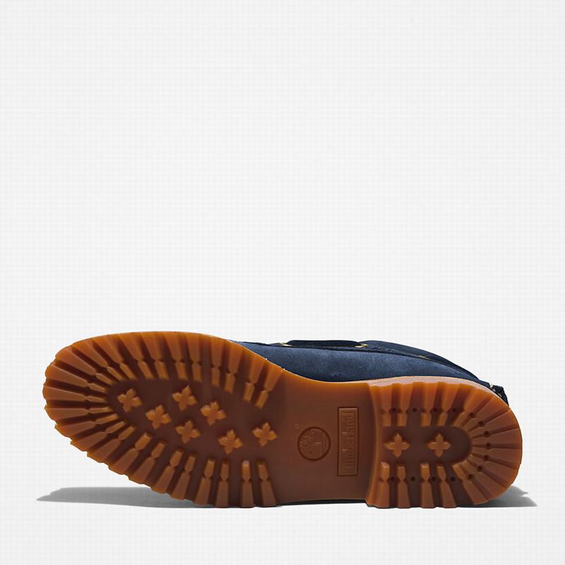 Timberland 3-Eye Lug Handsewn Boat Shoes Navy | 14696584