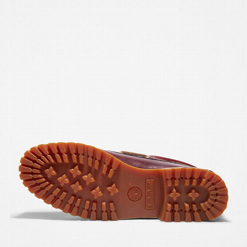 Timberland Authentic 3-Eye Boat Shoes Burgundy | 62919436