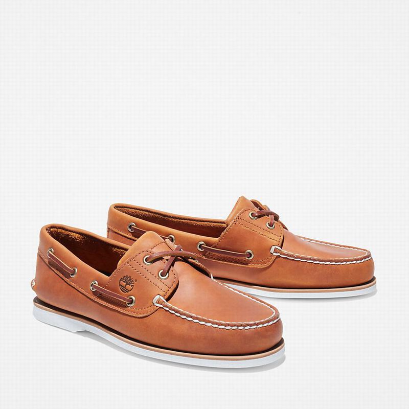Timberland Classic Boat Shoes Orange | 22238295