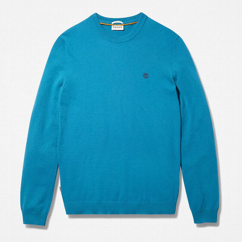 Timberland Cohas Brook Crewneck Sweaters Blue | 83096845