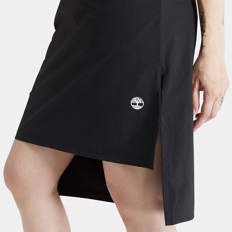 Timberland Drawstring T-Shirt Dress Black | 40578296