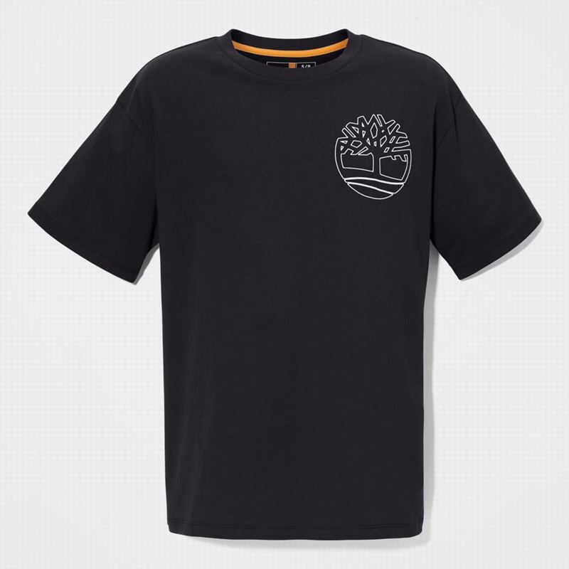 Timberland Dunstan River LS T-Shirts Black | 52411987