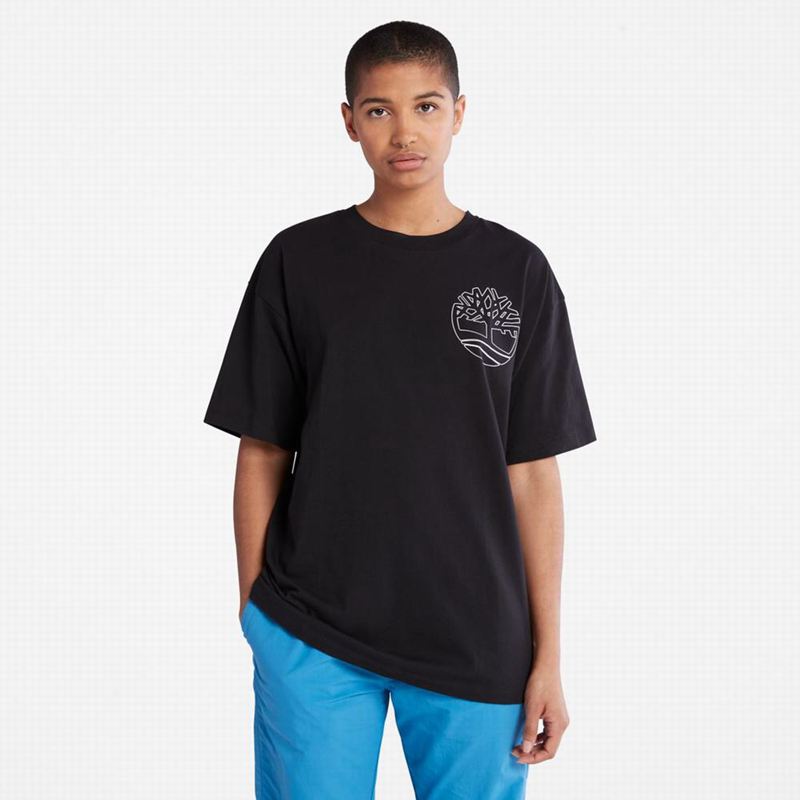 Timberland Dunstan River LS T-Shirts Black | 52411987