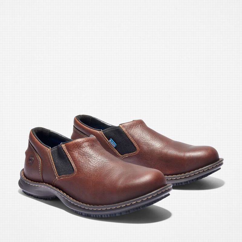 Timberland Gladstone Casual Steel Toe Work Shoes Coffee | 38653870