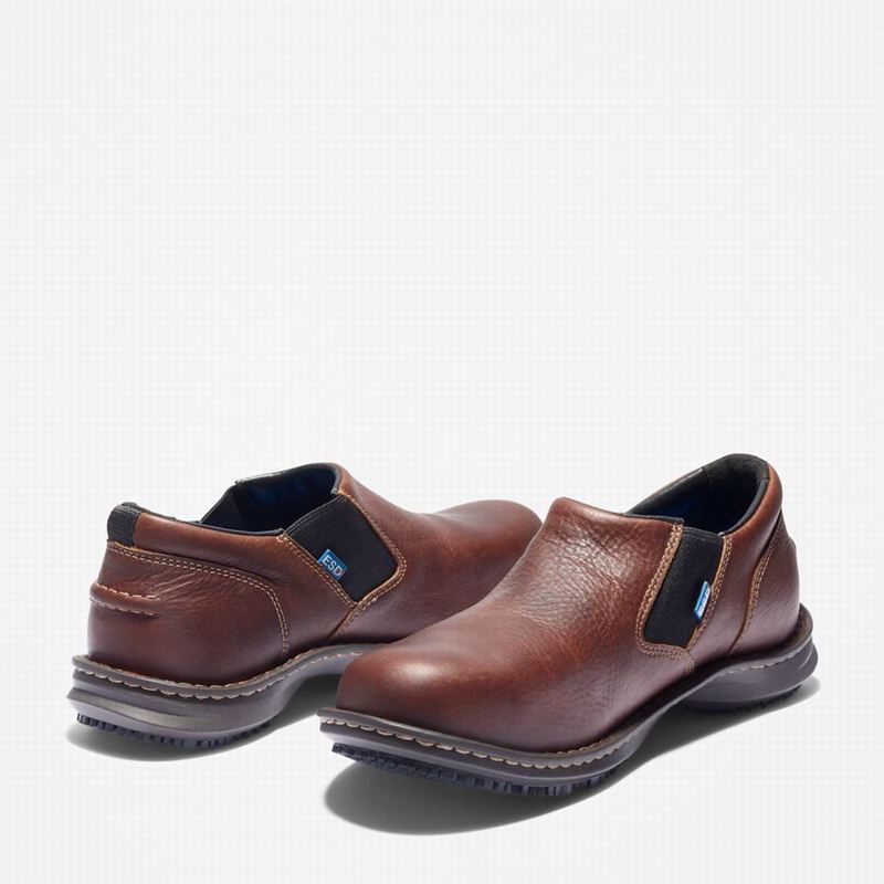 Timberland Gladstone Casual Steel Toe Work Shoes Coffee | 38653870