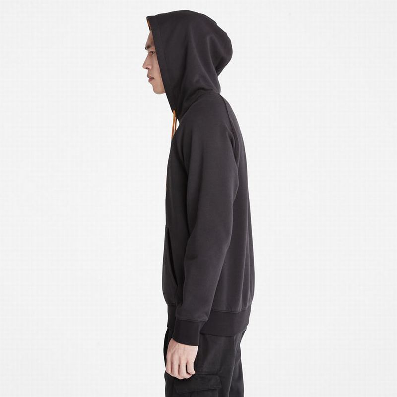 Timberland Heritage Logo Hoodie Black | 45839742