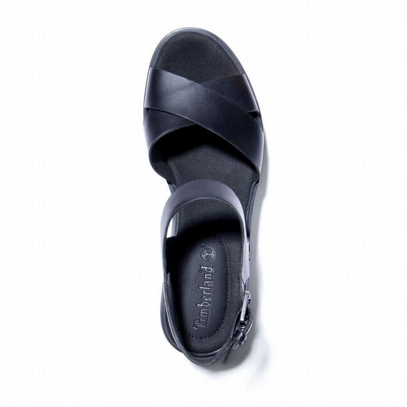 Timberland Koralyn Wedge Wedge Sandals Black | 48478357