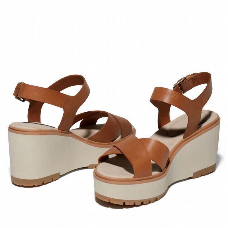 Timberland Koralyn Wedge Wedge Sandals Brown | 80393999