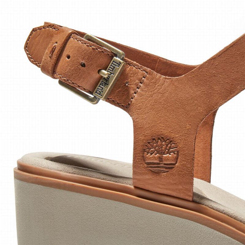 Timberland Koralyn Wedge Wedge Sandals Brown | 80393999