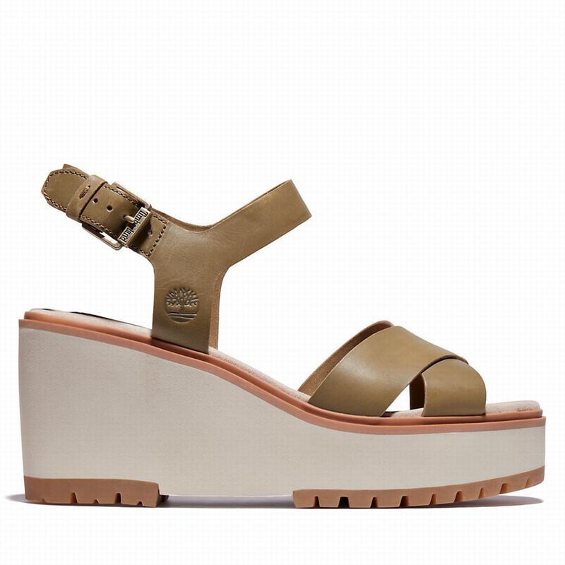 Timberland Koralyn Wedge Wedge Sandals Brown | 89596535