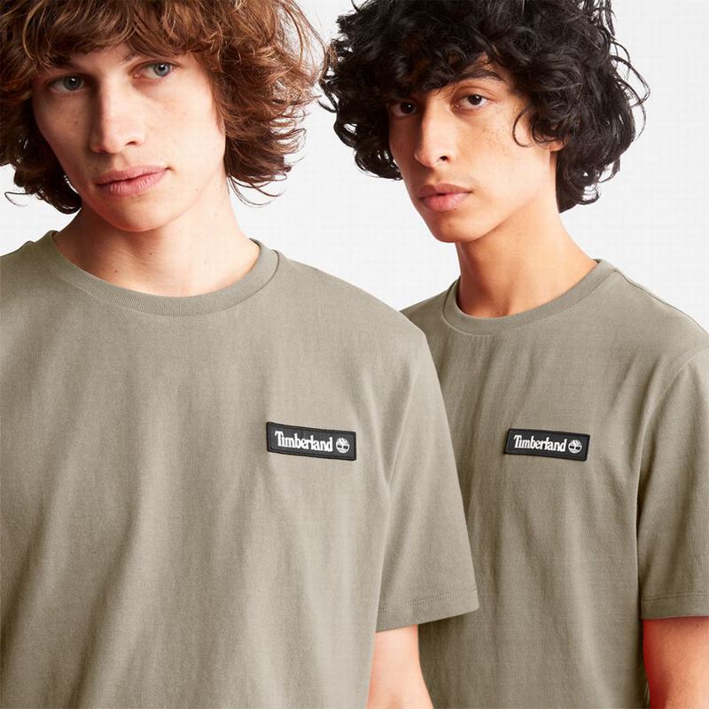 Timberland Logo T-Shirts Grey | 80333593
