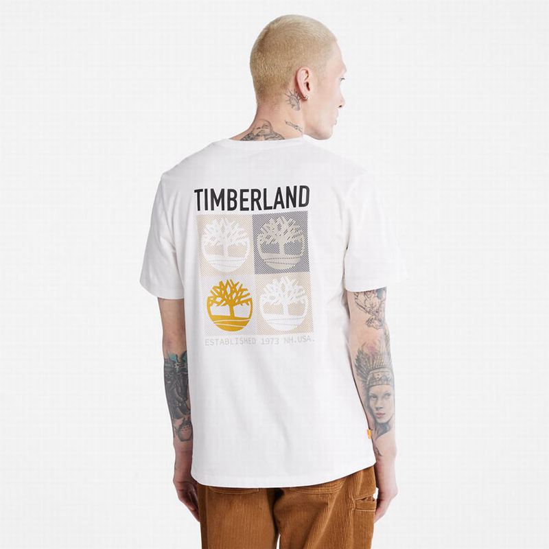 Timberland Logo-pocket T-Shirts White | 603880