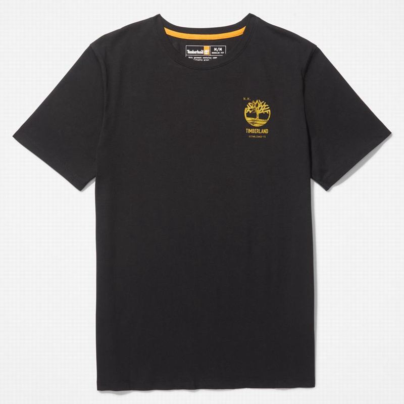 Timberland PRO Base Plate Wicking T-Shirts Black | 53787740