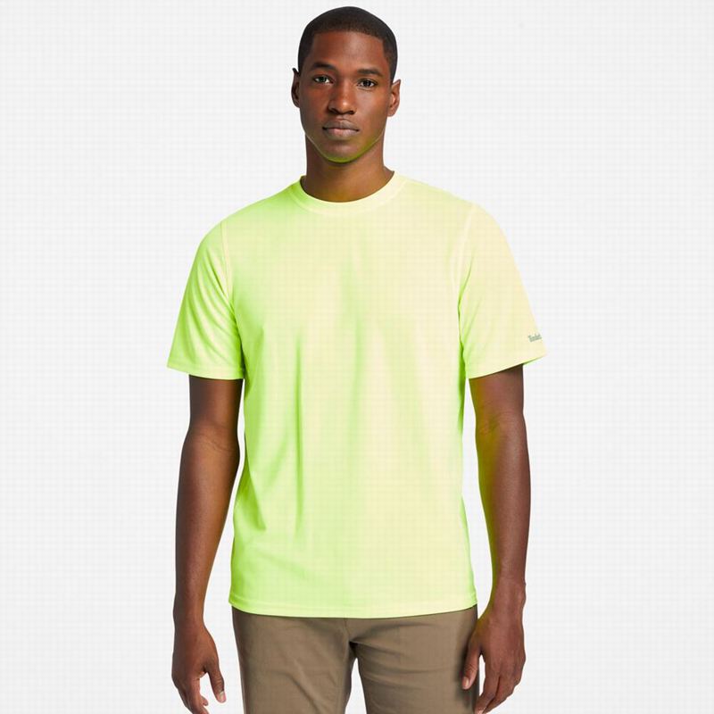 Timberland PRO Cotton Core Logo T-Shirts Yellow | 71506206