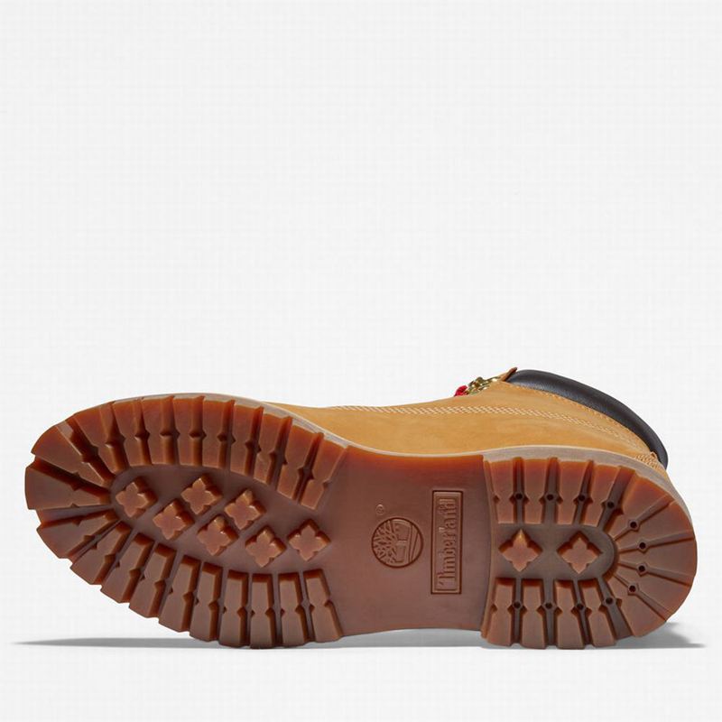 Timberland Premium 6 Inch Lux Leather Boots Yellow | 13812275
