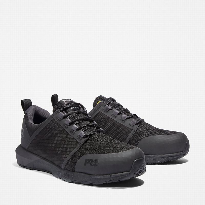 Timberland Radius Alloy-Toe Work Shoes Black | 56719973