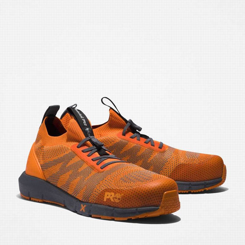 Timberland Radius Composite Toe Work Shoes Orange | 51277198
