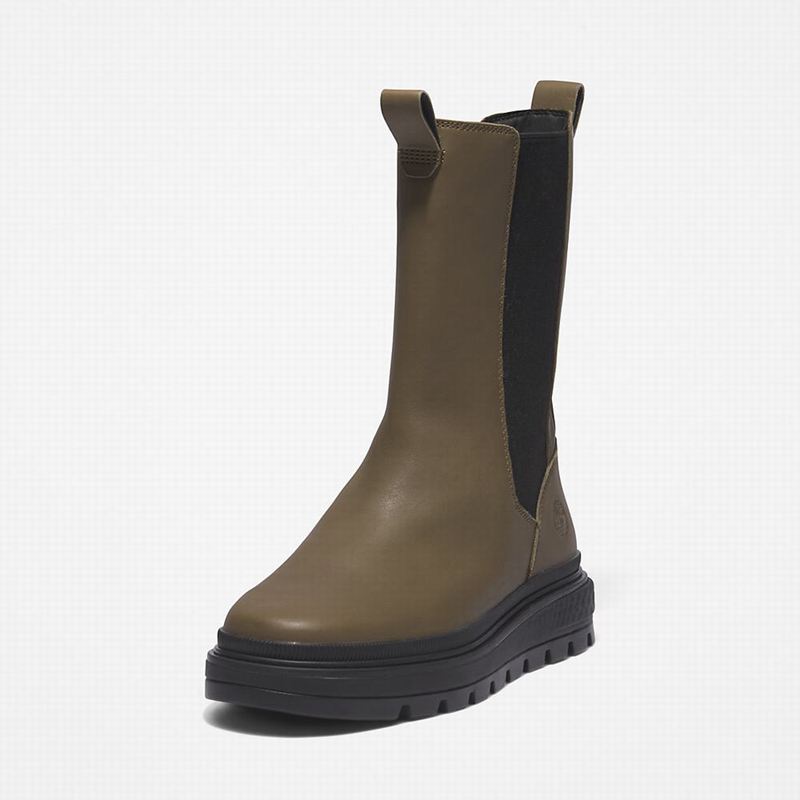 Timberland Ray City GreenStride Combat Chelsea Boots Olive | 52694587