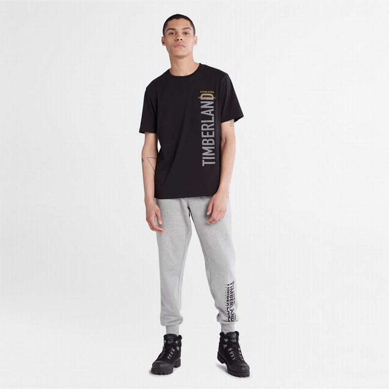 Timberland Short Sleeve Slim Logo Tee T-Shirts Black | 34509007