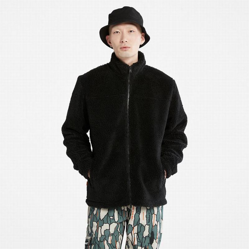 Timberland Zip-Front Fleece Jackets Black | 72676488