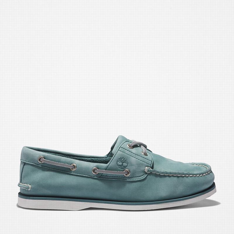 Timberland 2-Eye Classic Boat Shoes Blue | 35701770
