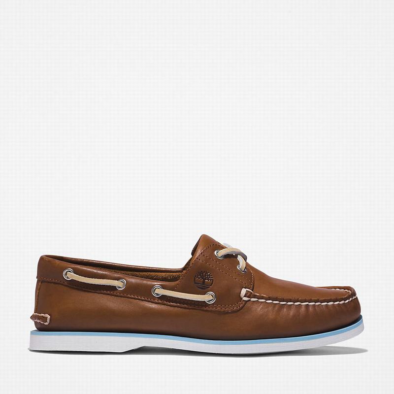 Timberland 2-Eye Classic Boat Shoes Brown | 60214450