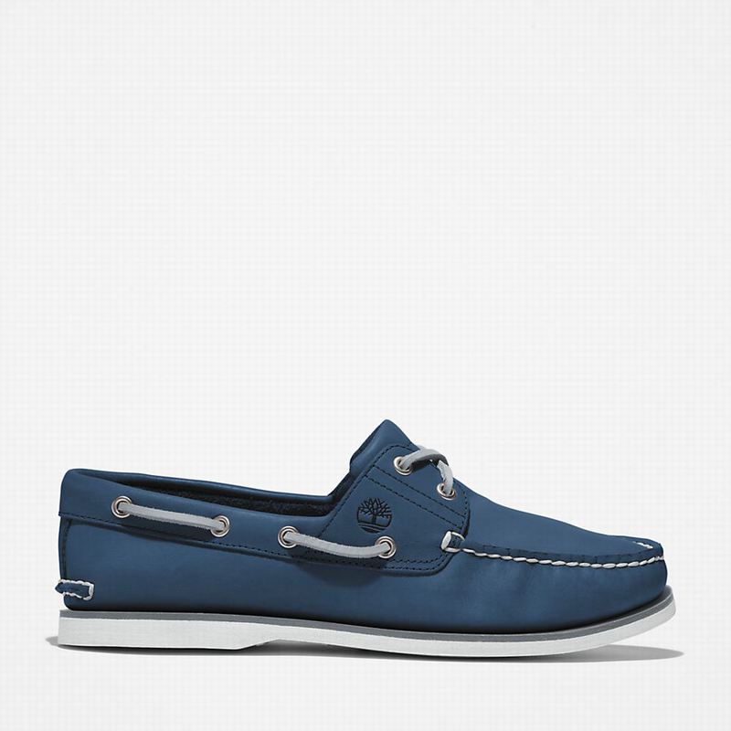 Timberland 2-Eye Classic Boat Shoes Navy | 21519121