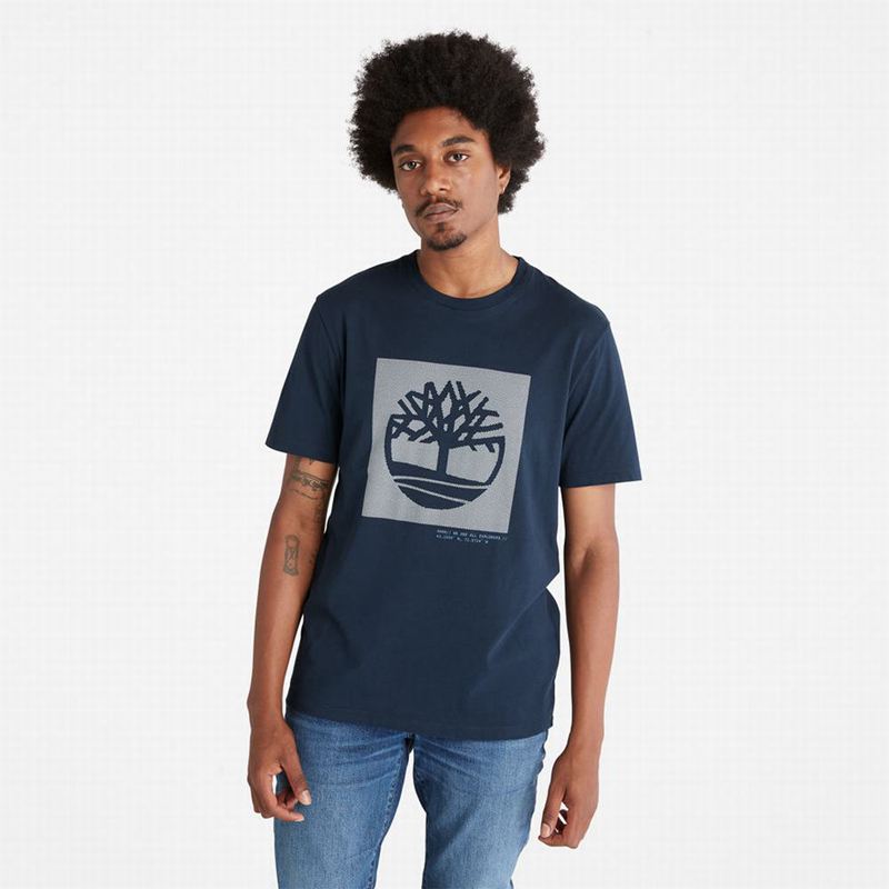 Timberland Anti-Odour Supima Cotton T-Shirts Navy | 22849683