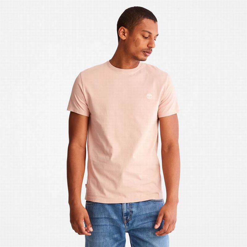 Timberland Back-Graphic T-Shirts Pink | 27539703