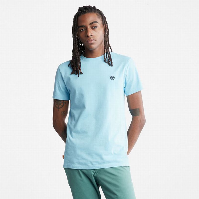 Timberland Boot-Logo T-Shirts Blue | 52030746