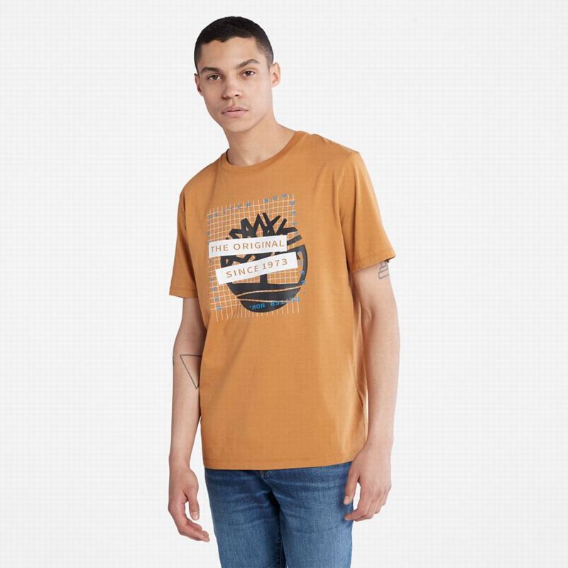 Timberland Dunstan River Crew Tee T-Shirts Brown | 58492075