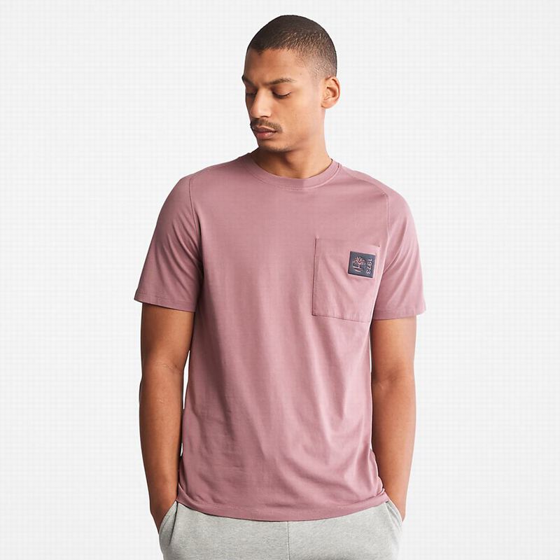 Timberland Dunstan River Crew Tee T-Shirts Pink | 7895346