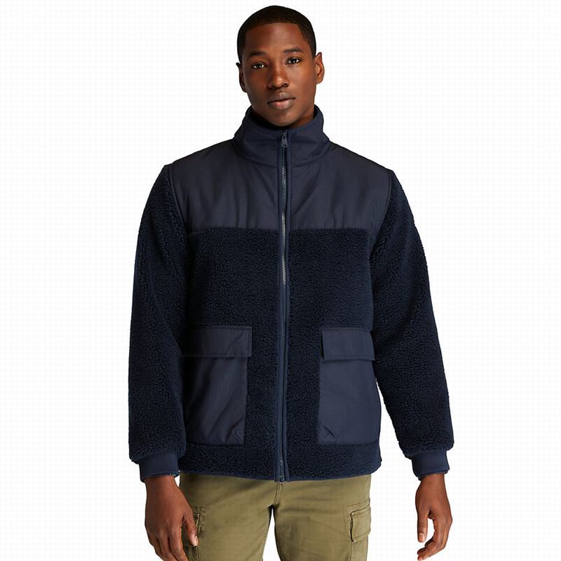 Timberland Ecoriginal Faux-shearling Fleece Jackets Navy | 53574163