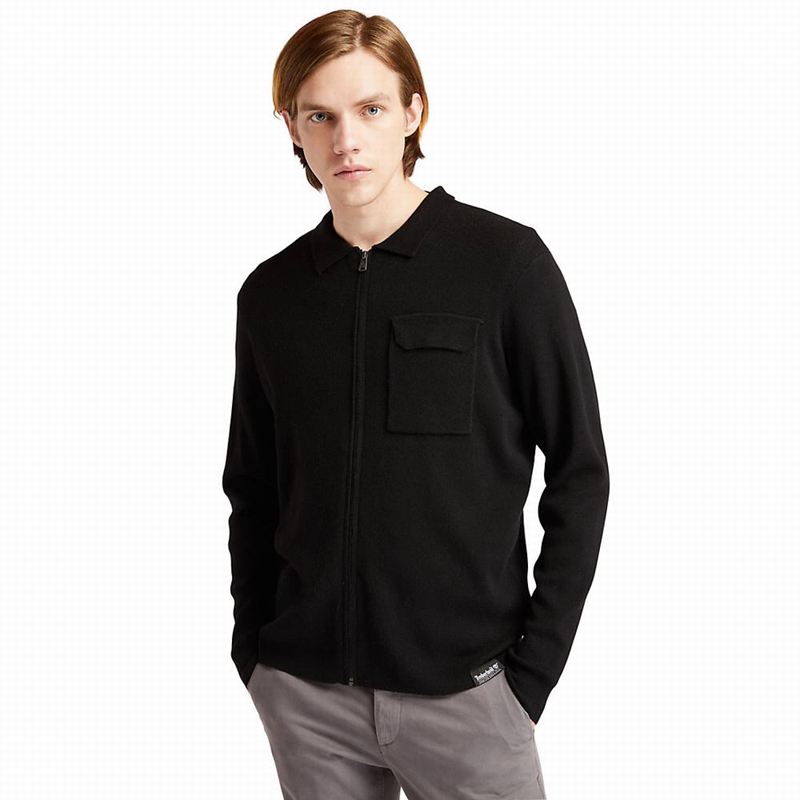Timberland Full-Zip Sweaters Black | 88535633