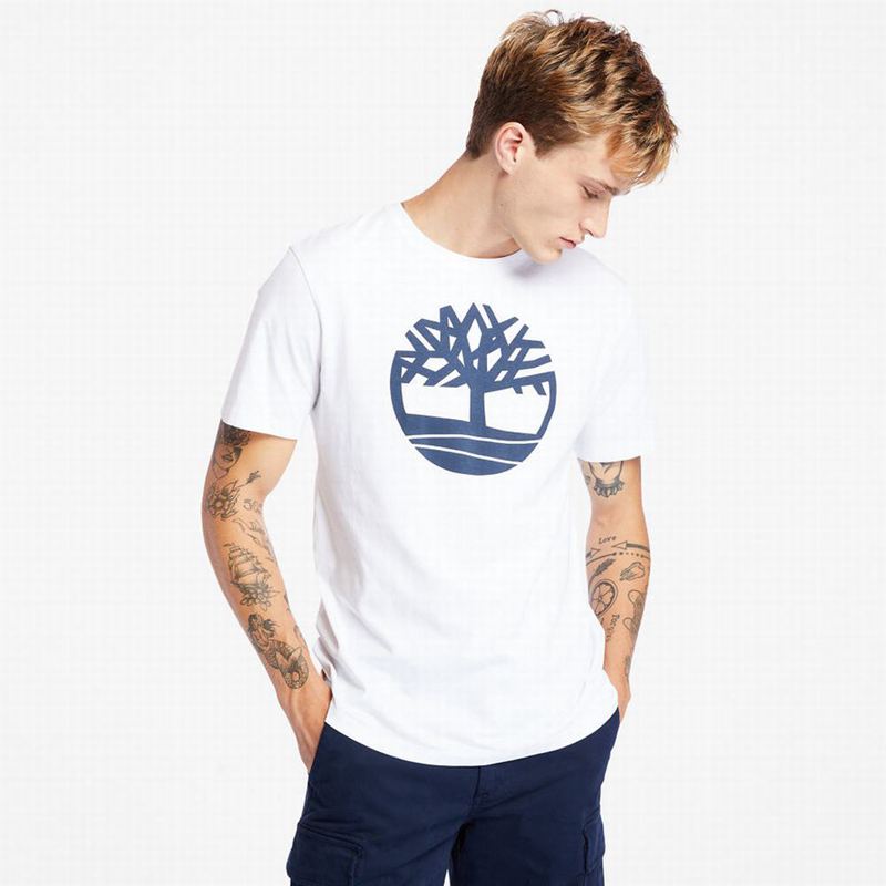 Timberland Graphic-Logo T-Shirts White | 1798588