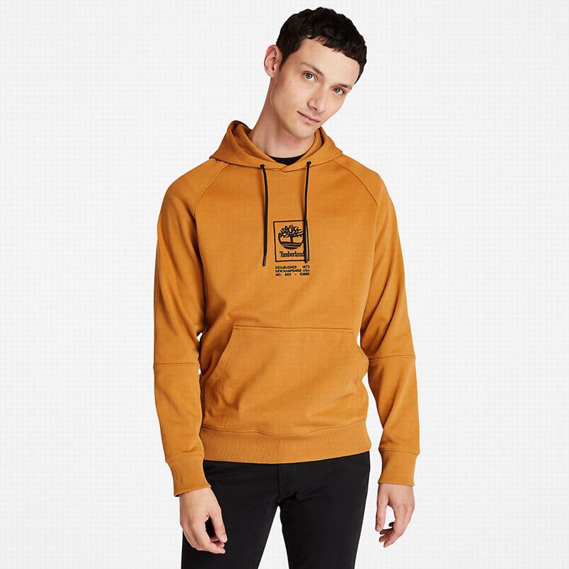 Timberland Heavyweight Logo Hoodie Yellow | 73306897