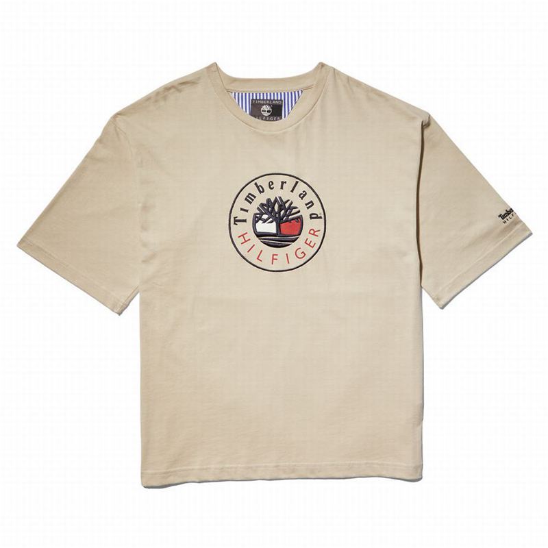 Timberland Heavyweight T-Shirts Beige | 77925758