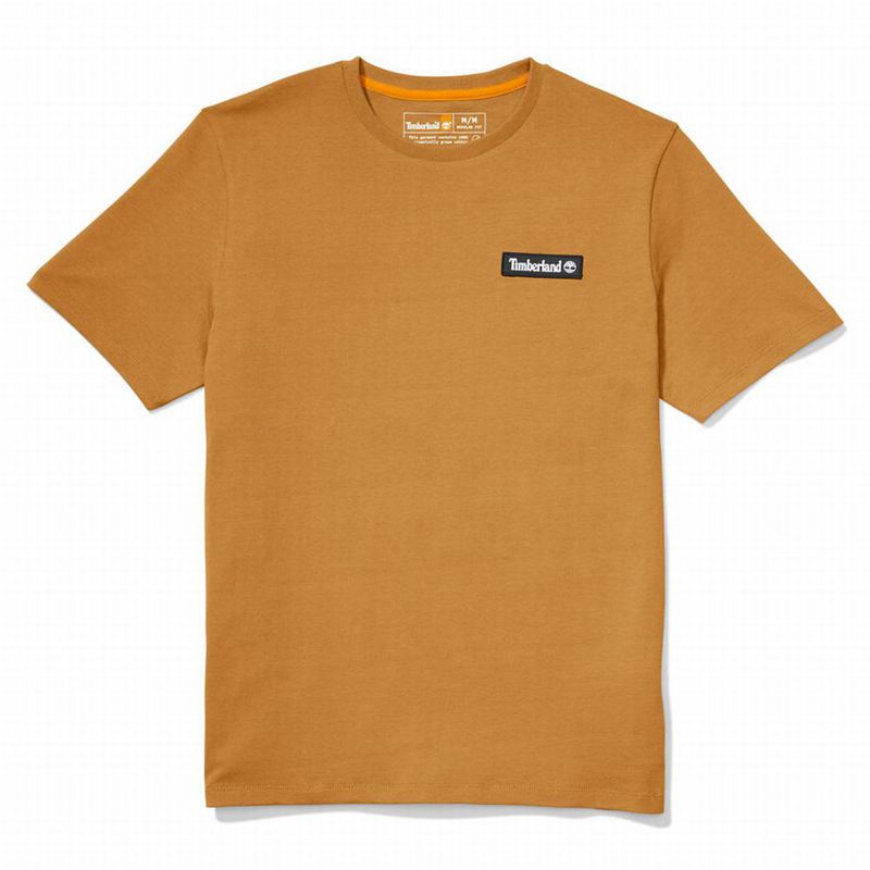 Timberland Heavyweight T-Shirts Yellow | 99229376