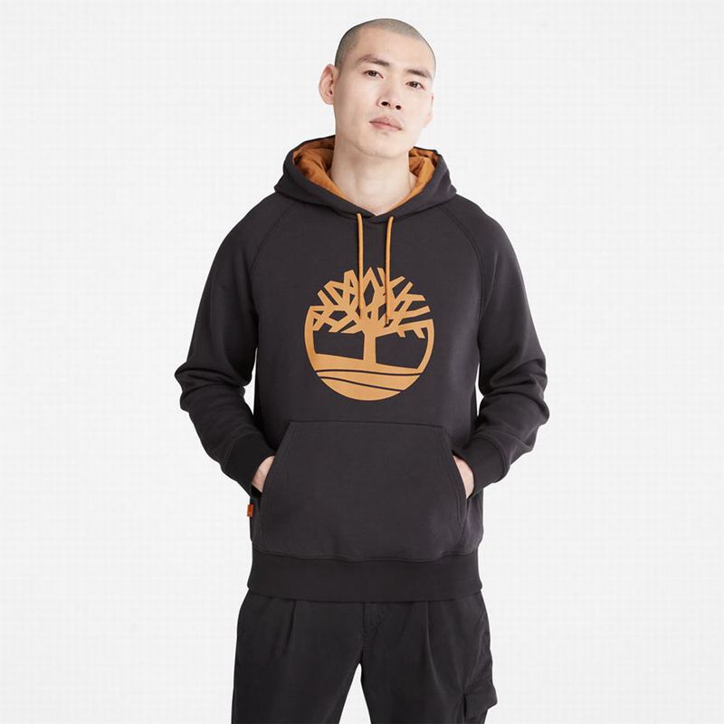 Timberland Heritage Logo Hoodie Black | 45839742