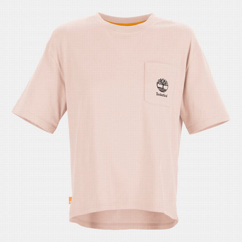 Timberland Kennebec River Tree-logo T-Shirts Pink | 41310416
