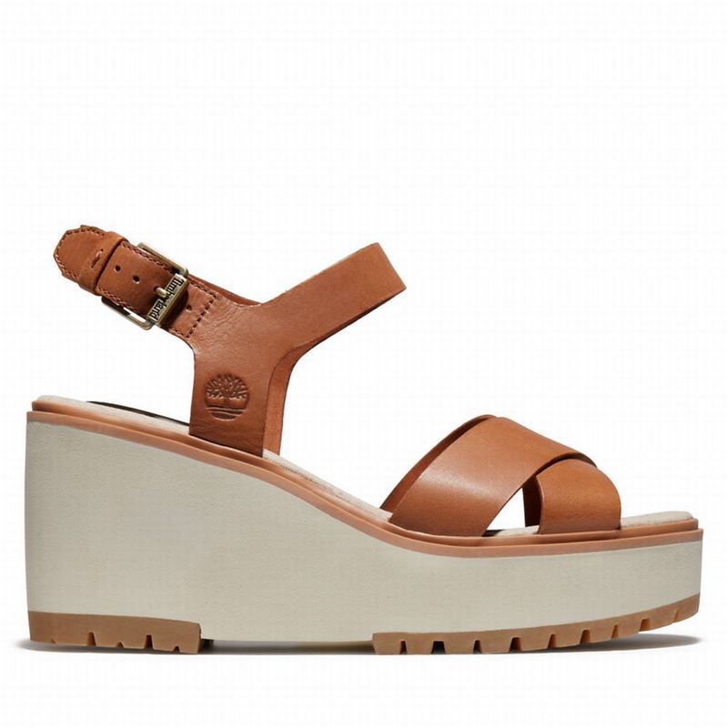 Timberland Koralyn Wedge Wedge Sandals Brown | 80393999