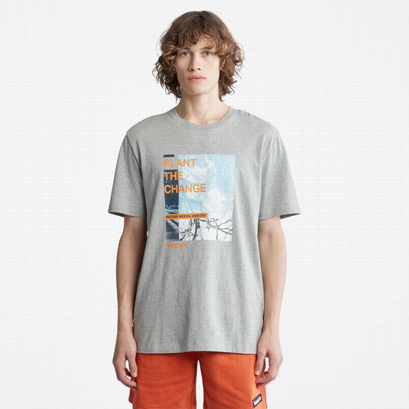 Timberland Luxe Comfort T-Shirts Grey | 36381210