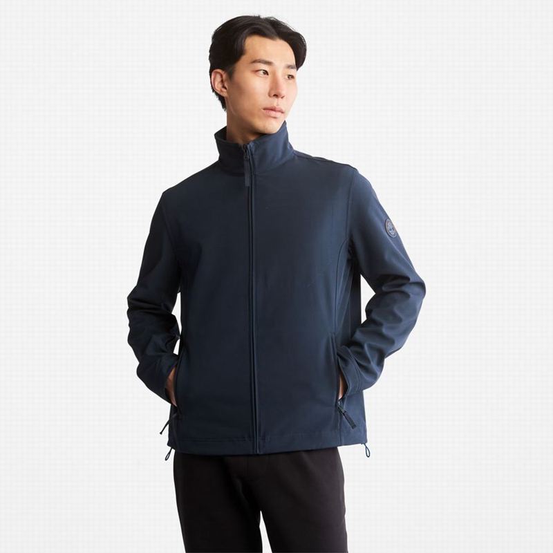 Timberland Mount Waumbeck Fleece-Lined Softshell Fleece Jackets Blue | 76271286