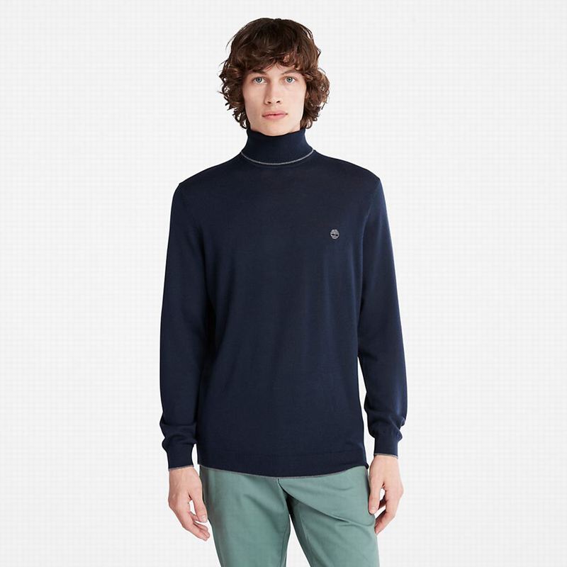 Timberland Nissitissit River Merino Sweaters Navy | 28344845