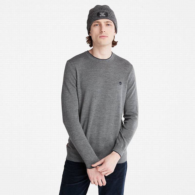 Timberland Nissitissit River Merino Wool Sweaters Grey | 76683445