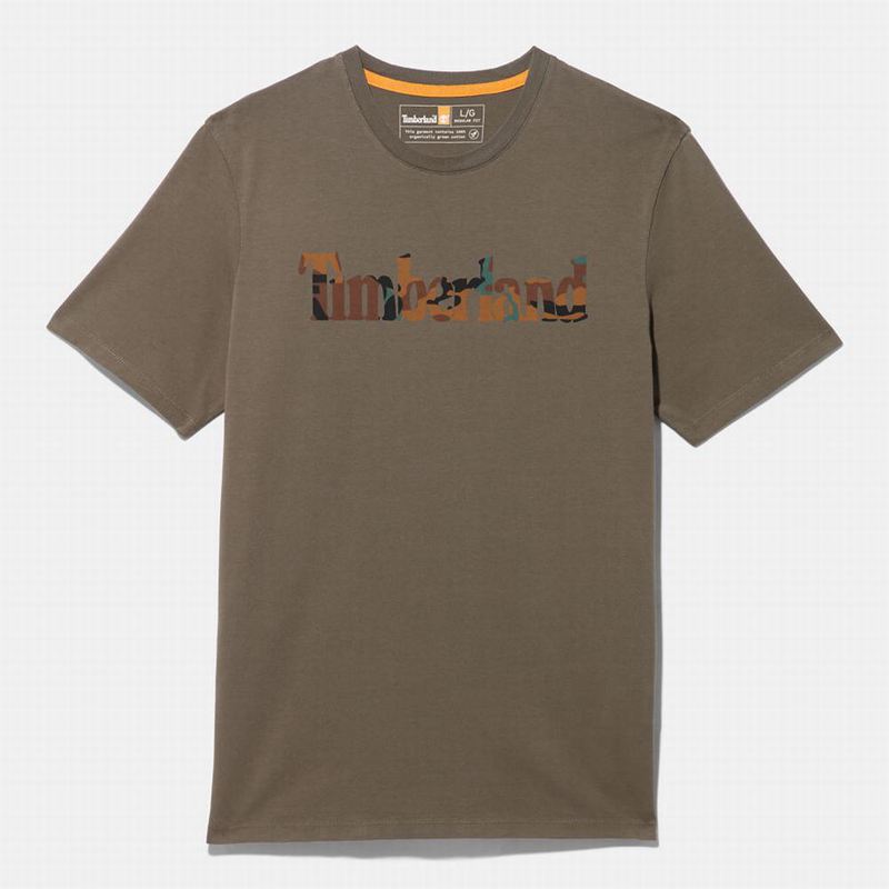 Timberland Organic Cotton Boot T-Shirts Brown | 10543684