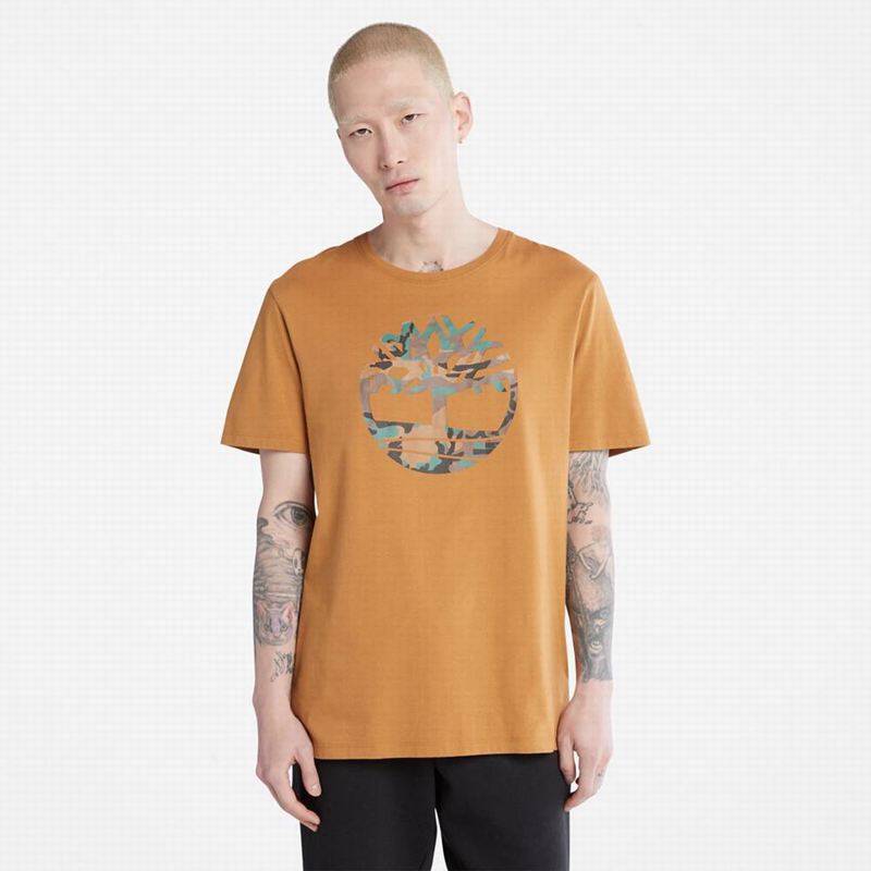 Timberland Organic Cotton Resort T-Shirts Brown | 62572798